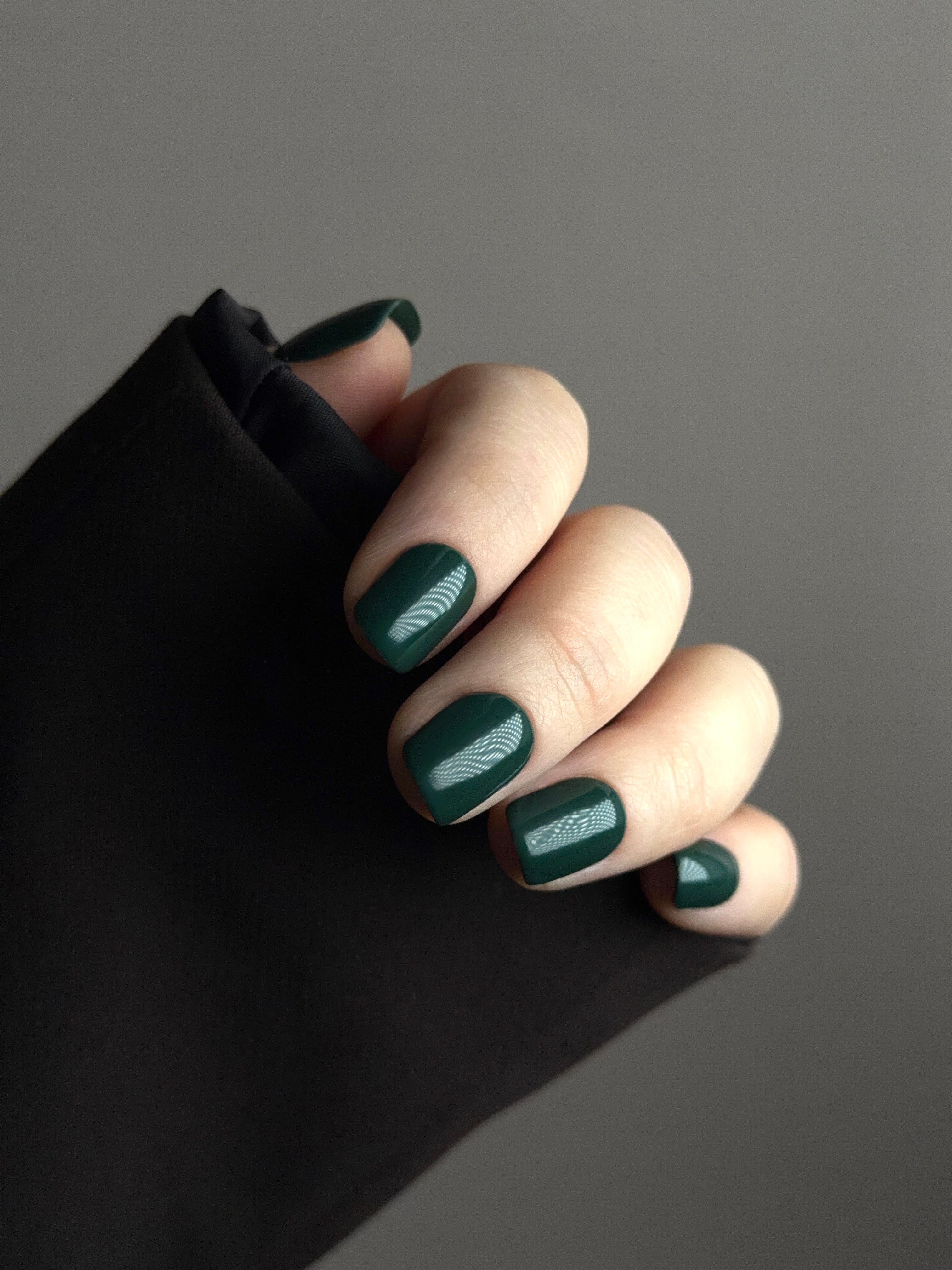 Bosco | Press-On Nails Verde Bosco Quadrate Corte "Bosco" Made in Italy