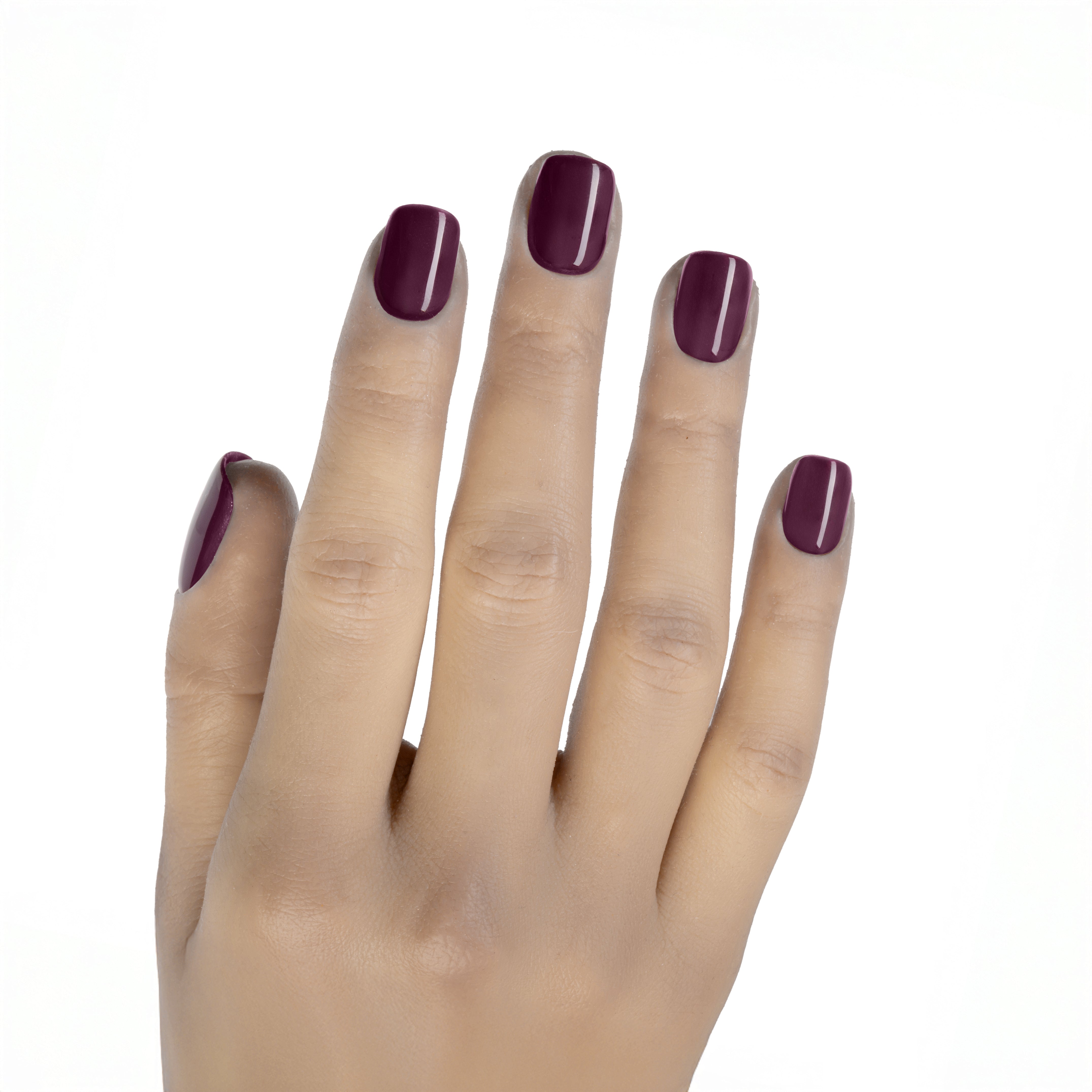 Merlot | Press-On Nails Viola Merlot Quadrate Corte Made in Italy