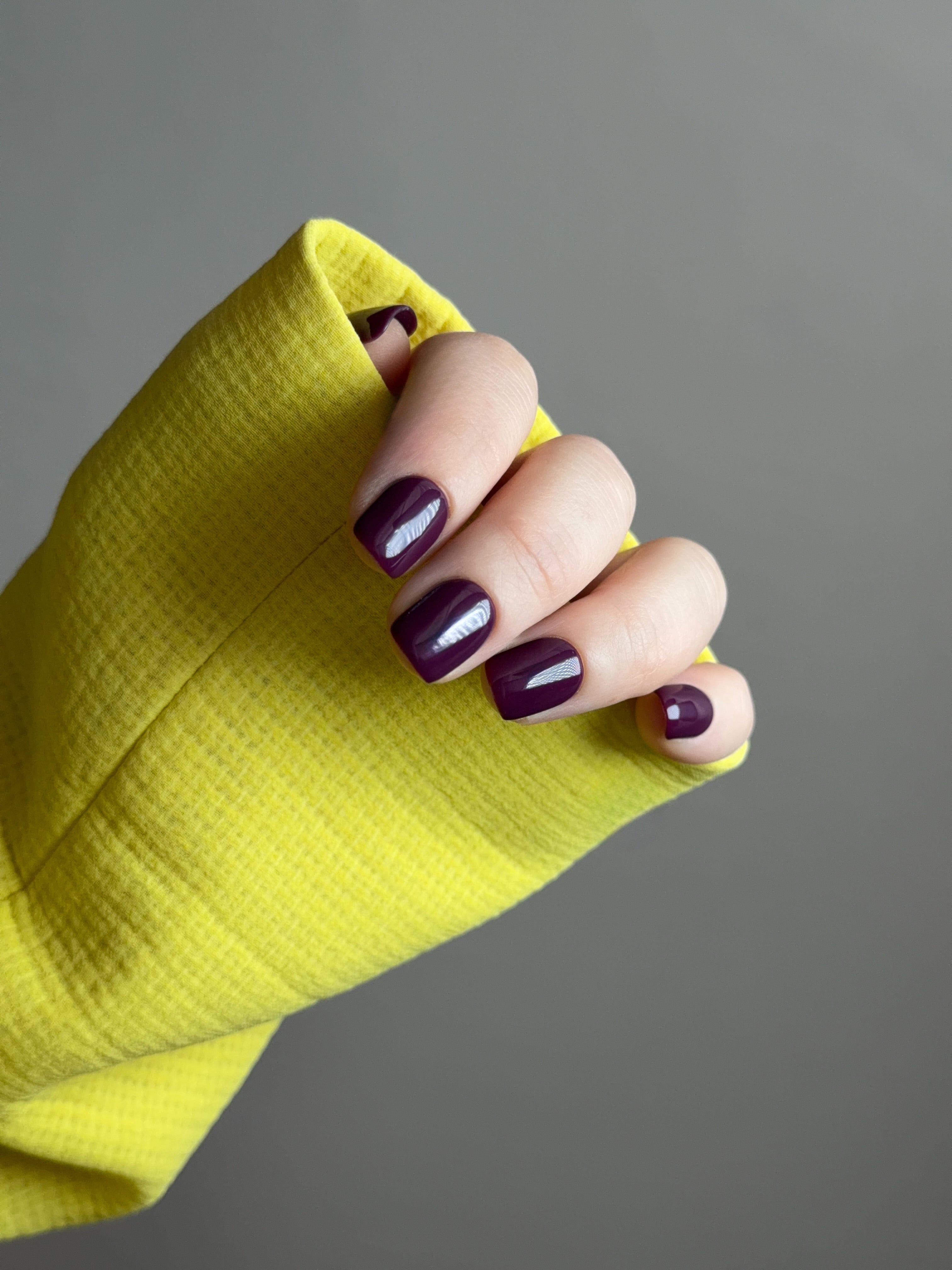 Merlot | Press-On Nails Viola Merlot Quadrate Corte Made in Italy